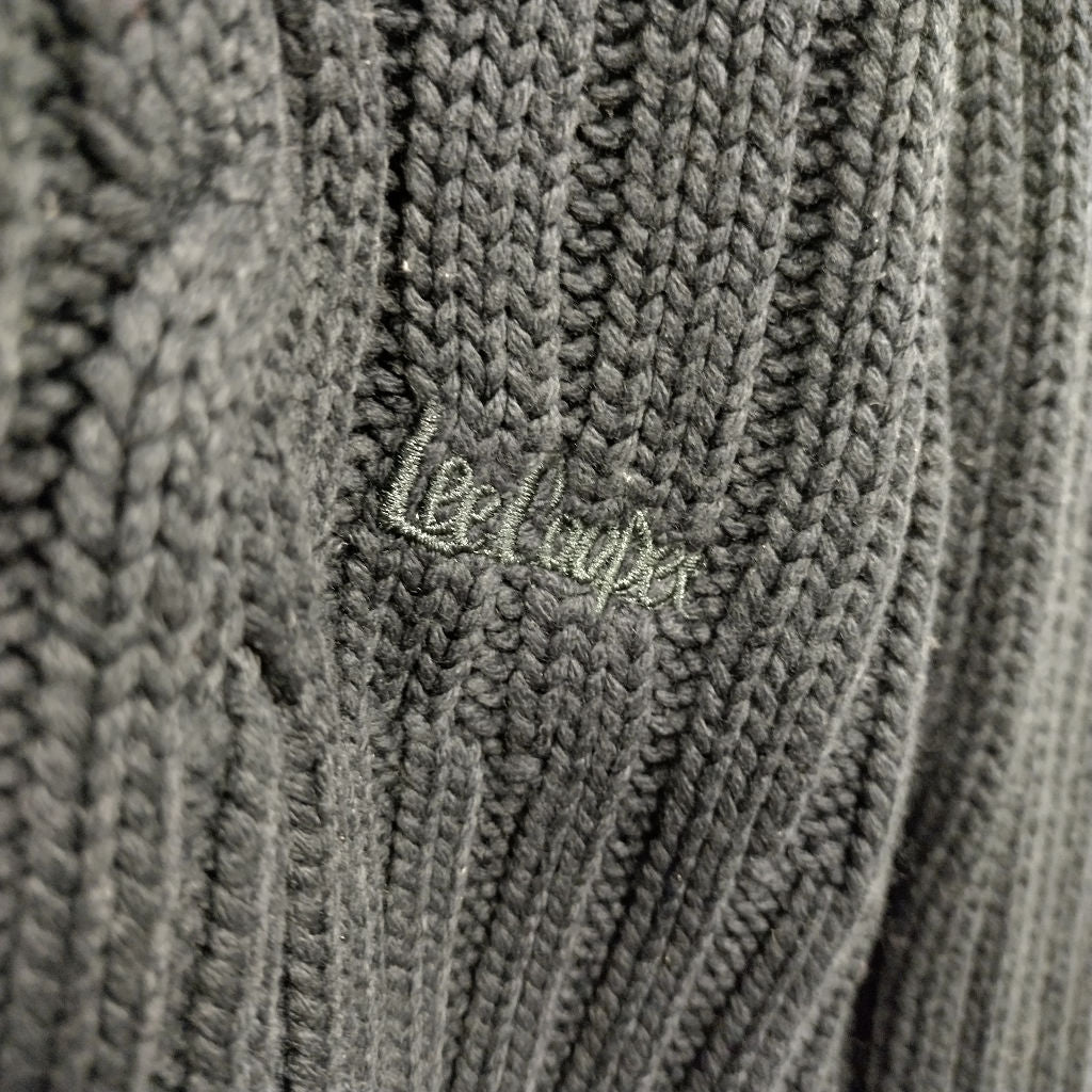 Lee Cooper Navy Blue Cable Knit Jumper