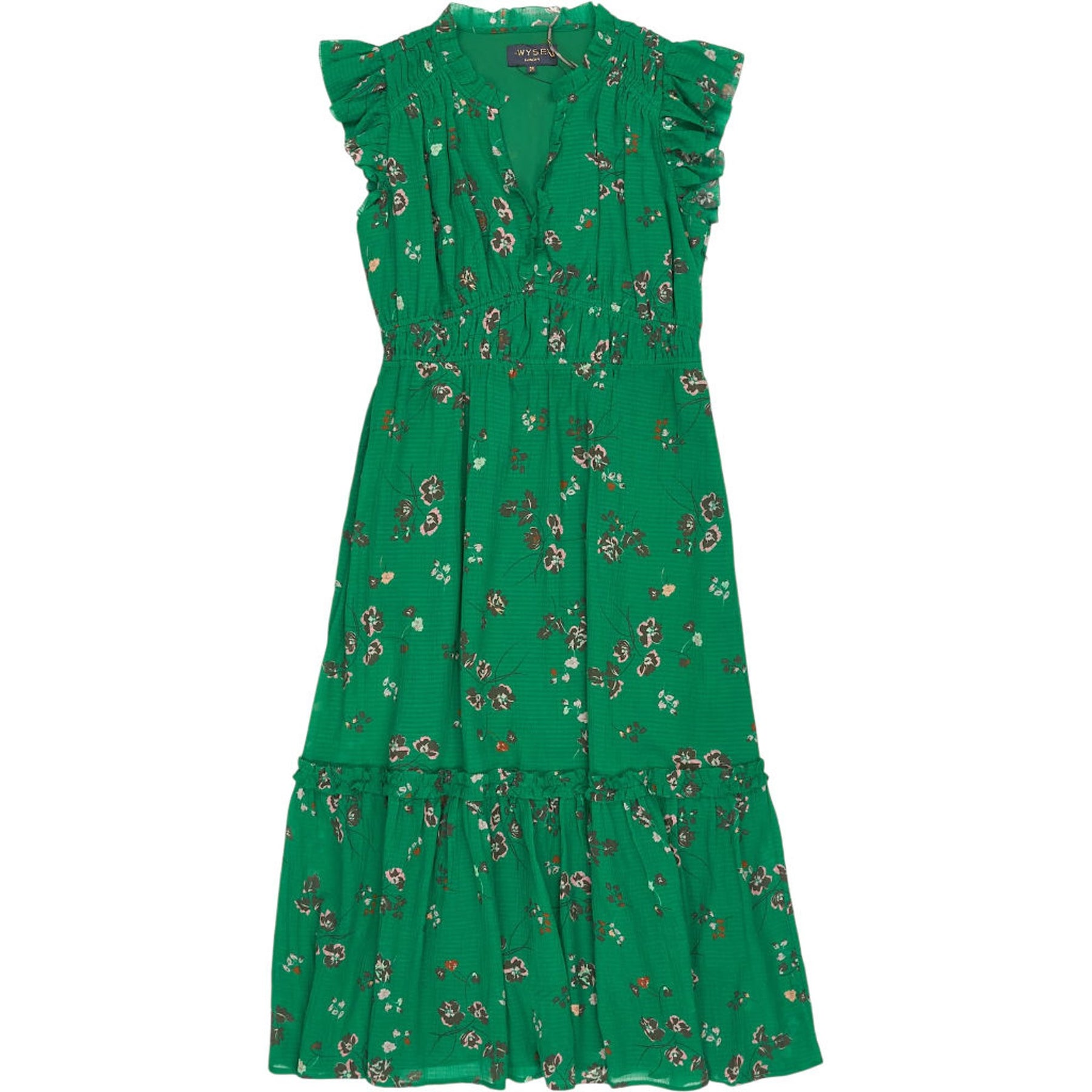WYSE  London Green Miah Floral Dress