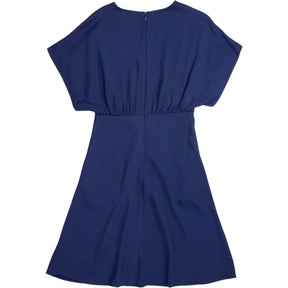 Wyse Navy V-Neck Dress