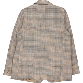 Hush Biscuit Beige Meena Checked Blazer