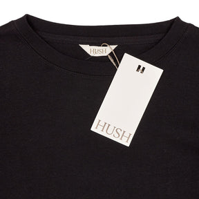Hush Black Emily Puff Sleeve Jersey Top