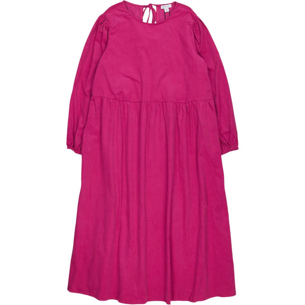 Warehouse Hot Pink Baby Cord Smock Dress
