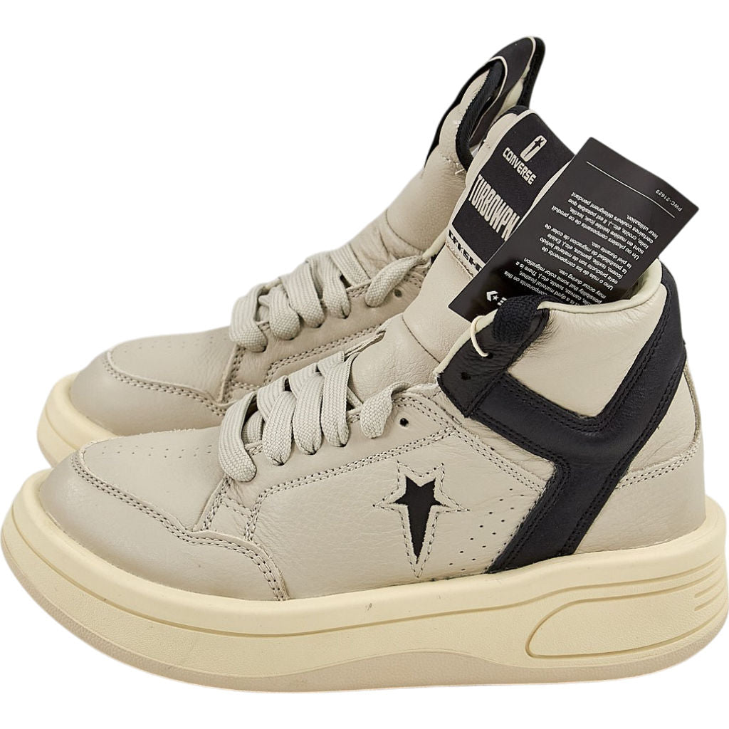 Converse Beige DRKSHDW x TURBOWPN Leather Trainers