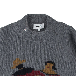 YMC Grey Bluto Knit Jumper