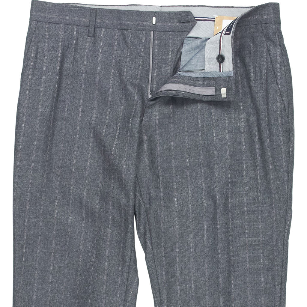 Tommy Hilfiger Grey Striped Tailored Trousers