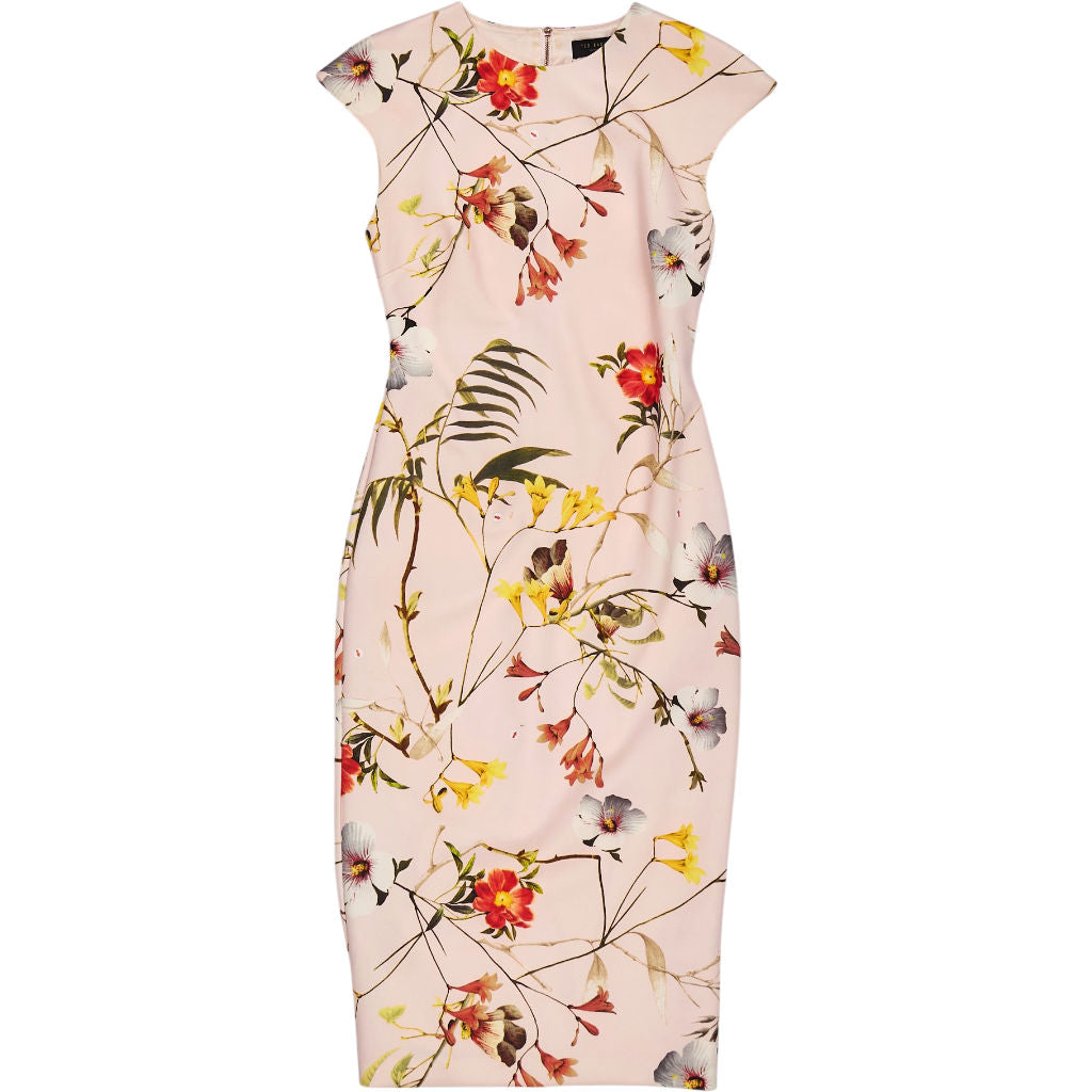 Ted Baker Pink Floral Pencil Dress