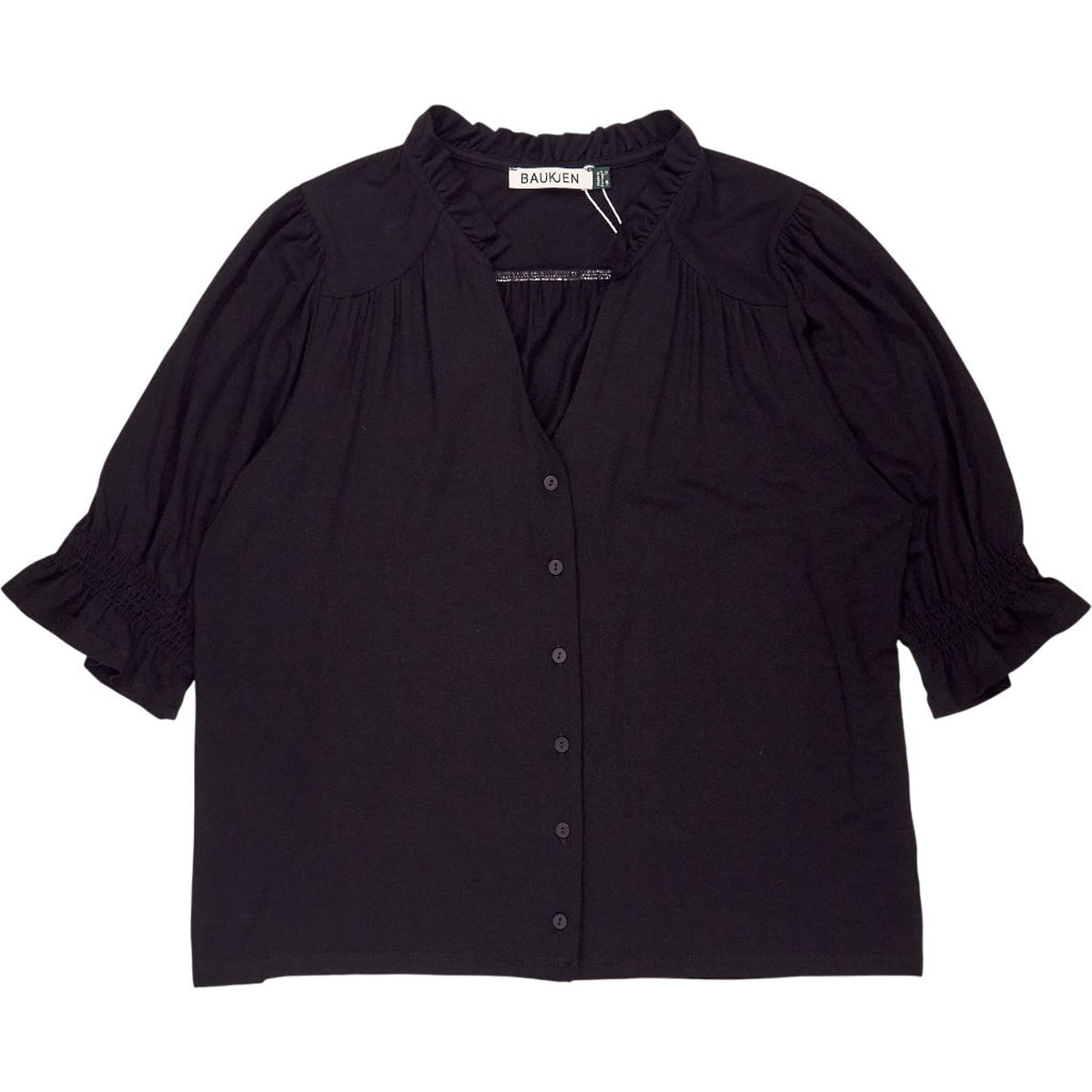 Baukjen Black Nola Short Sleeve Blouse