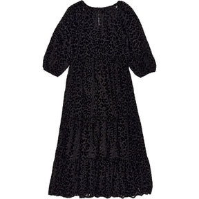 Strong Girls Club Black Leopard Print Midi Dress