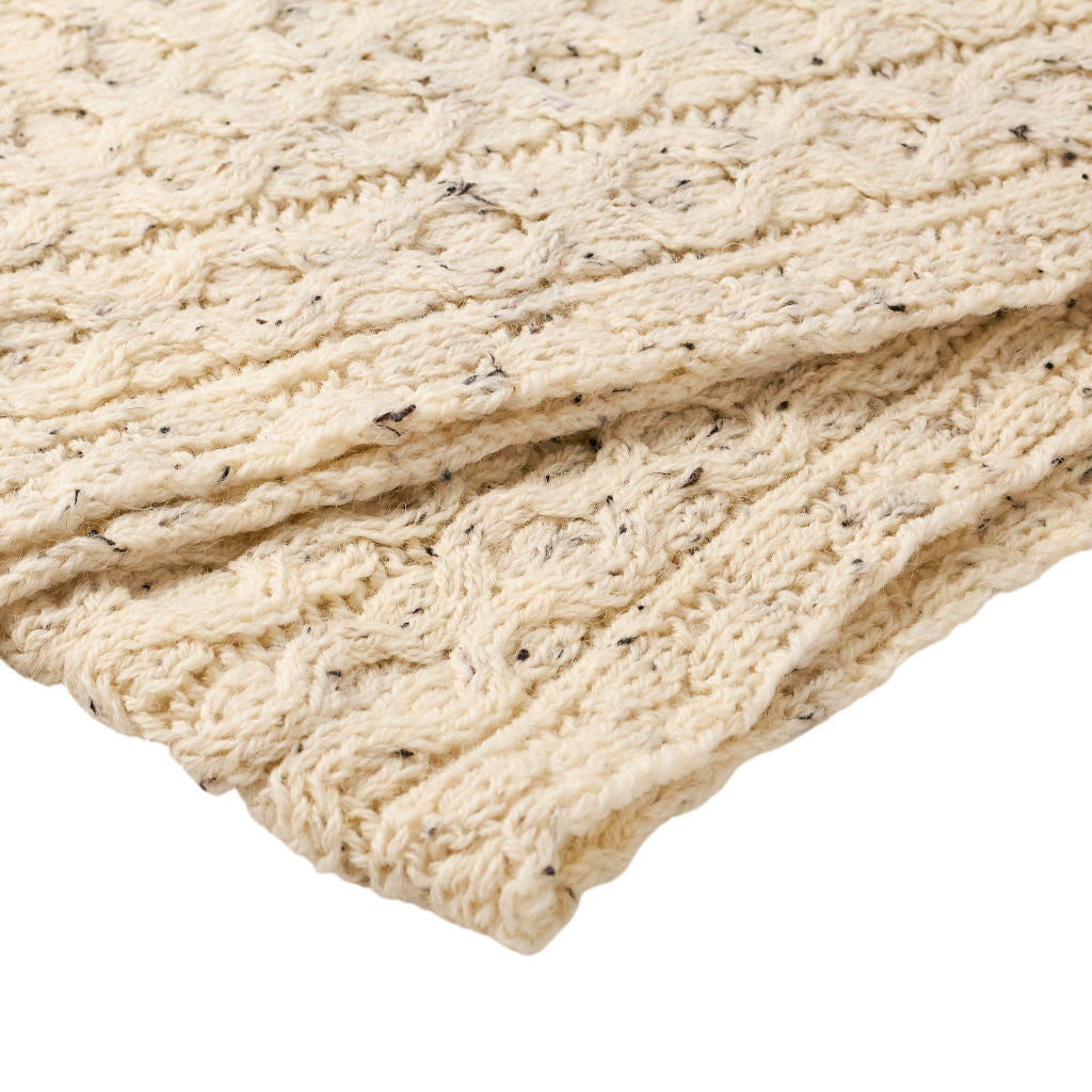 Glencroft Cream Wool Scarf
