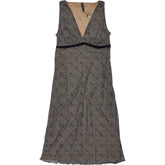 Motel Beige Vasida Midi Dress Mesh