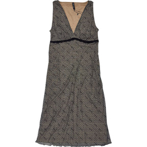 Motel Beige Vasida Midi Dress Mesh