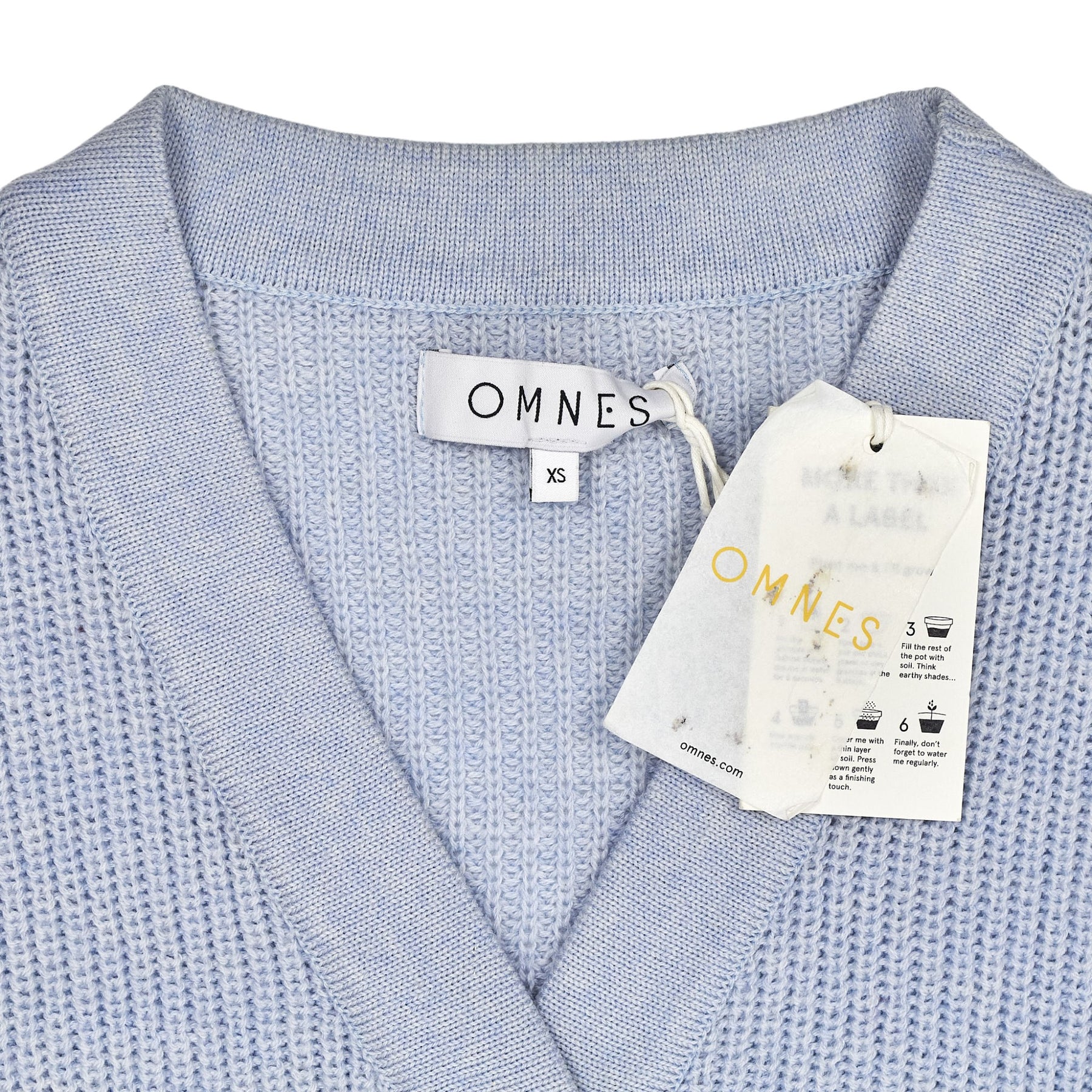 Omnes Light Blue Knitted Cardigan