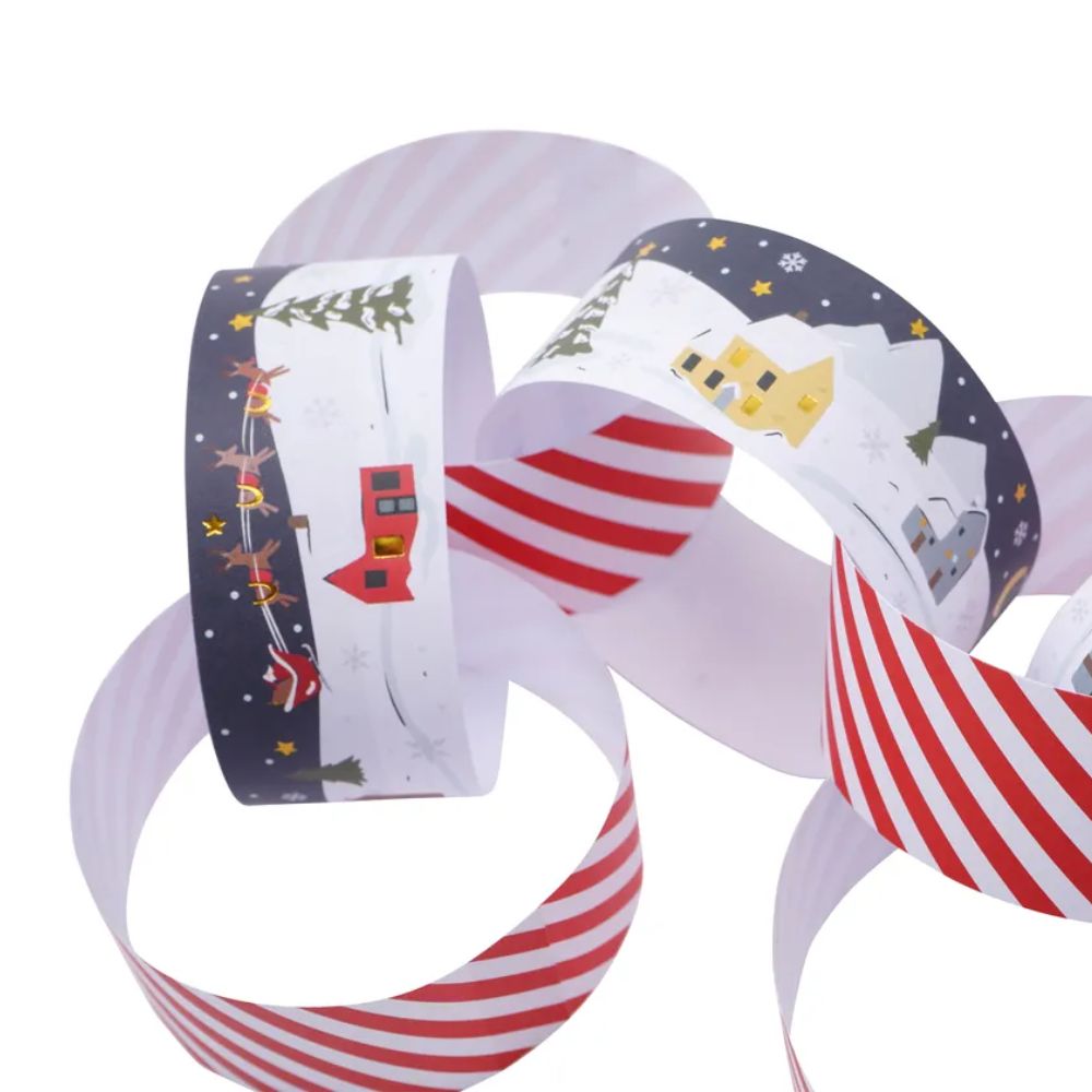 Dashing Through The Snow Pack of 100 Paper Chains