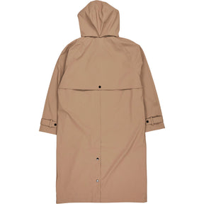 Lands' End Beige Hooded Rain Coat