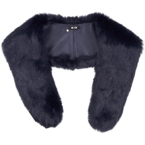 ME+EM Midnight Shearling Fur Collar
