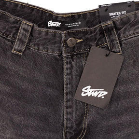 Pull & Bear Black Skater Fit Cargo Jeans