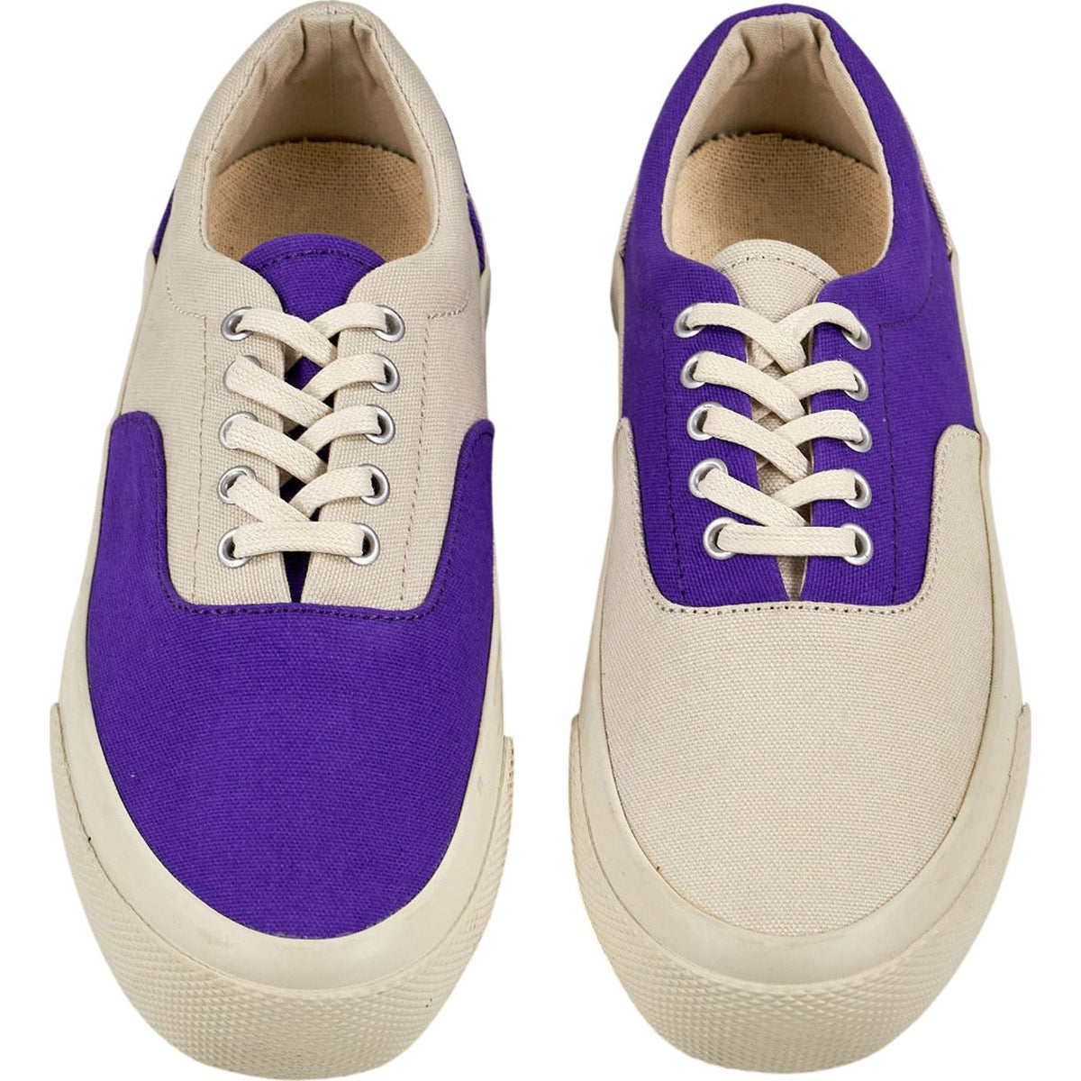YMC Purple Canvas Trainers