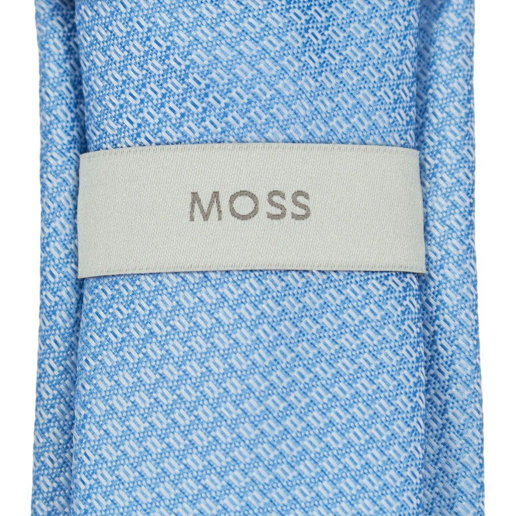 Moss Light Blue Patterned Tie Bundle x 3