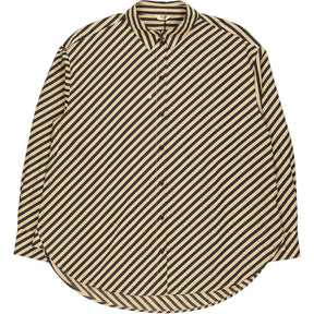 Hush Diagonal Stripe Pia Shirt Black Beige