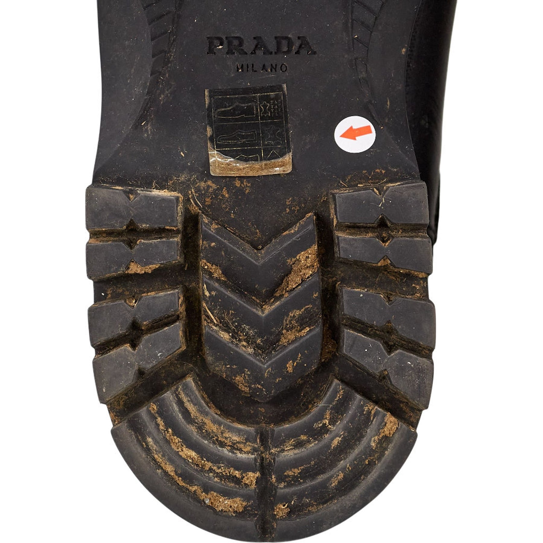 Prada Black Leather Ankle Boots