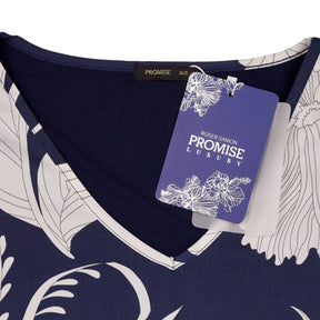 Promise Blue Floral Pyjama Top