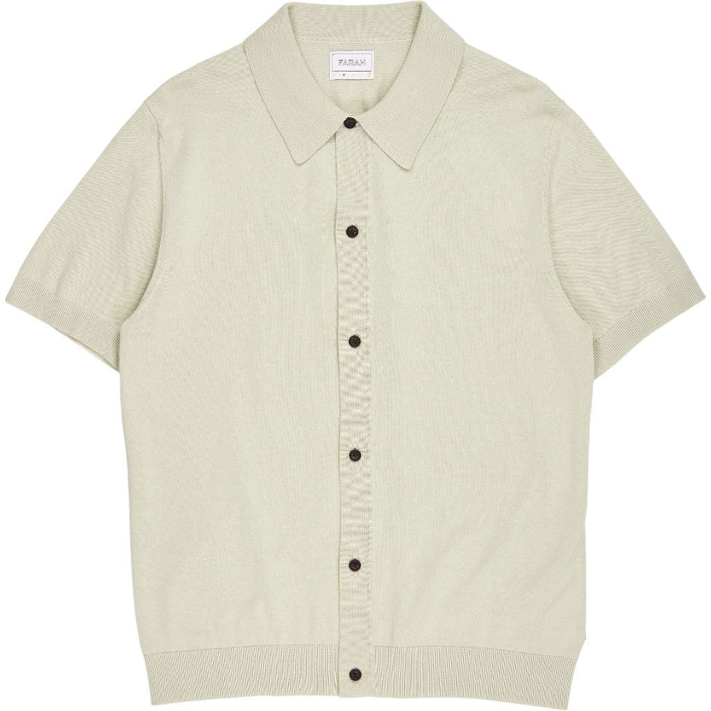 Farah Soft Green Knitted Polo Shirt