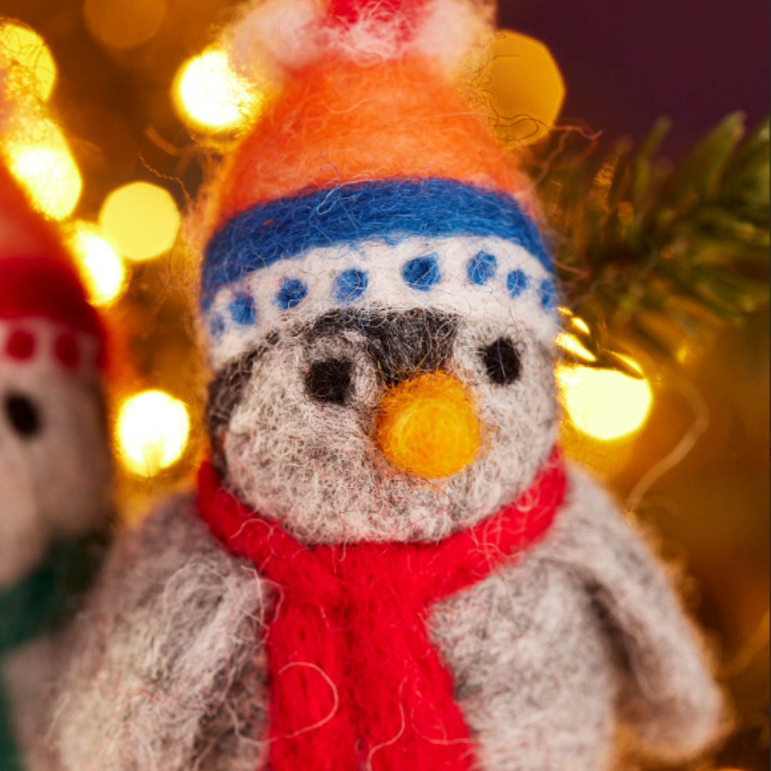 Felt Penguin In Beanie Hat - 2 designs
