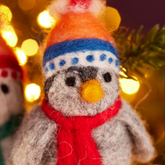 Felt Penguin In Beanie Hat - 2 designs