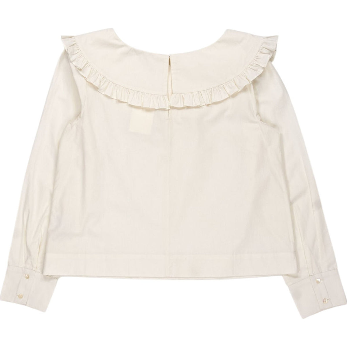 Omnes Cream Ruffle Blouse