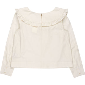 Omnes Cream Ruffle Blouse