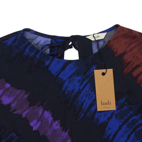 Hush Multicolour Theia Printed Drape Top