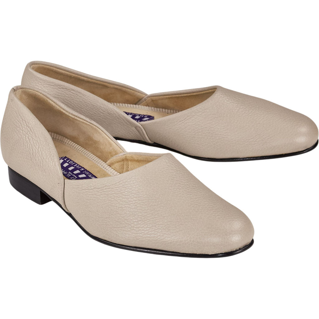 Bowhill & Elliott Beige Leather Street Slippers