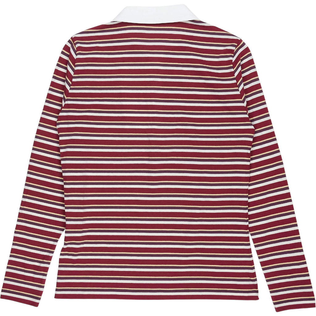 Baukjen Burgundy Esra Organic Cotton Polo Top