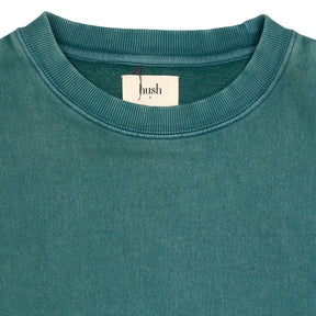 Hush Deep Aqua Contrast Stitch Sweatshirt