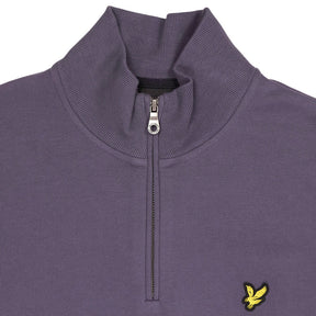 Lyle & Scott Aubergine Purple 1/4 Zip Sweatshirt