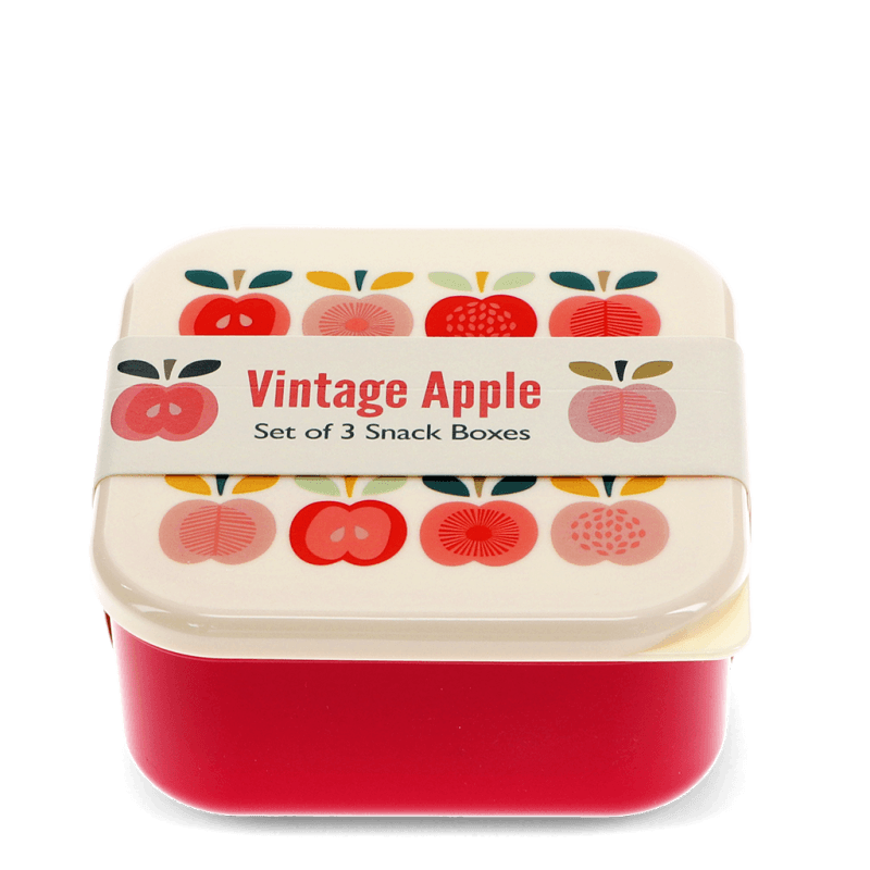 Snack boxes (set of 3) - Vintage Apple