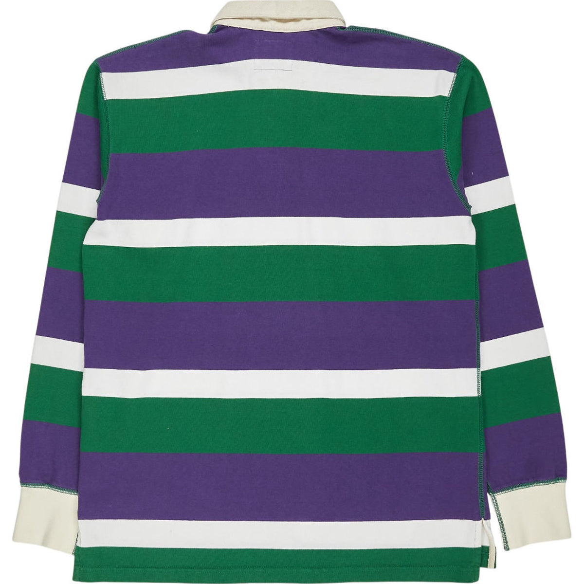 Drake's Multicolour Stripe Rugby Shirt S