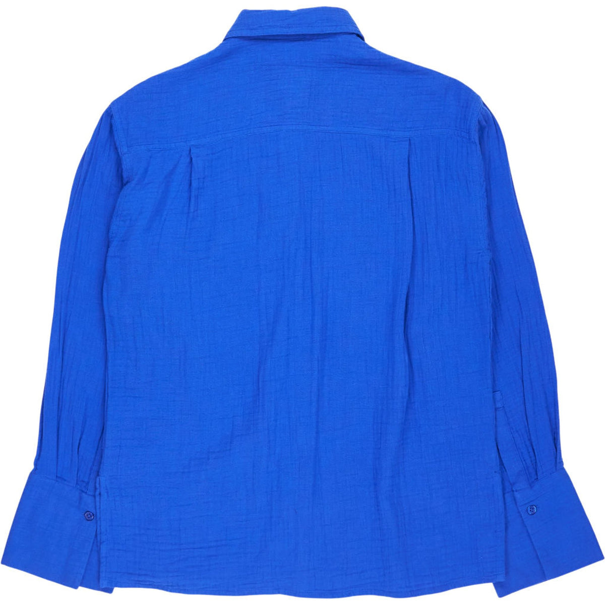 NRBY Blue Crinkle Cotton Shirt