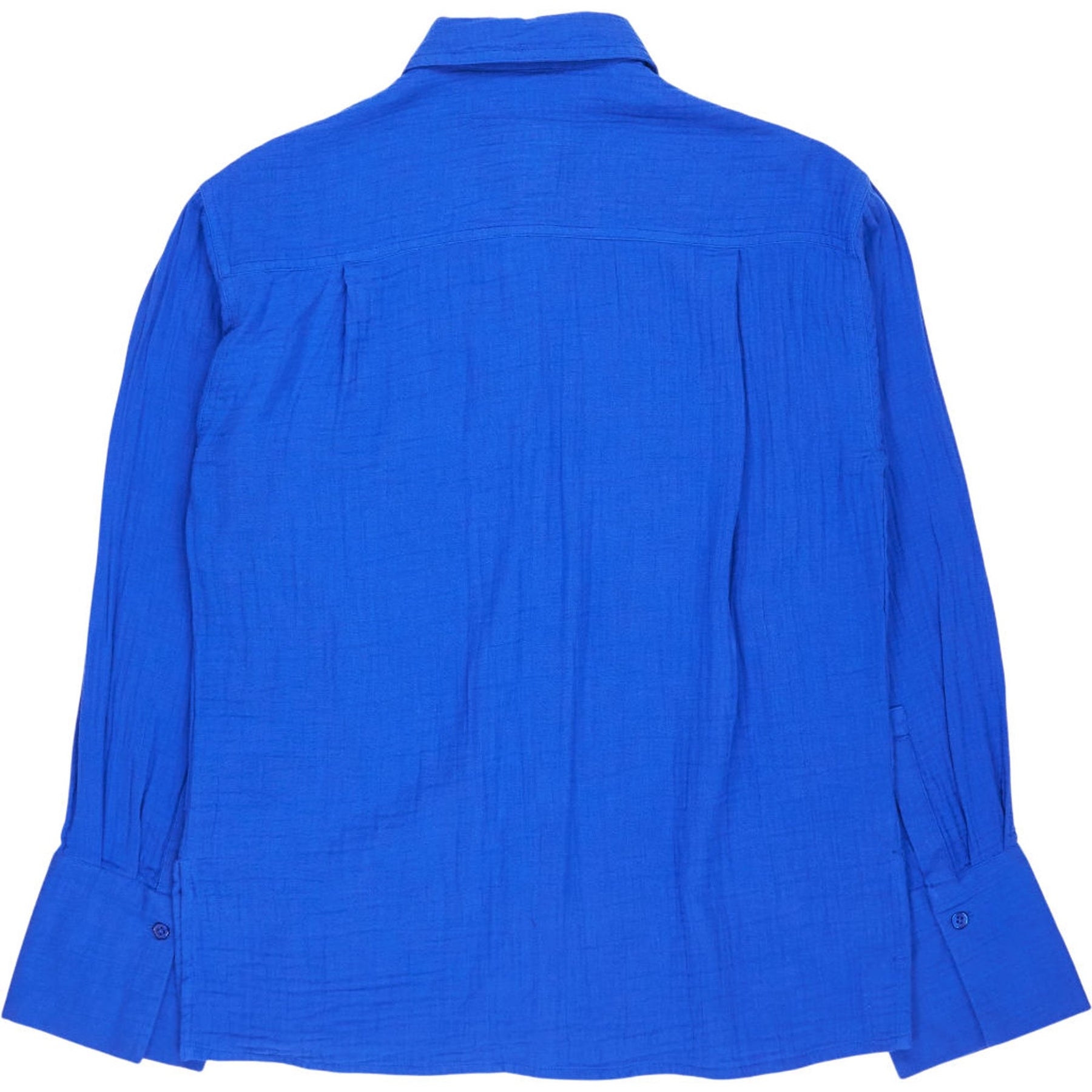 NRBY Blue Crinkle Cotton Shirt