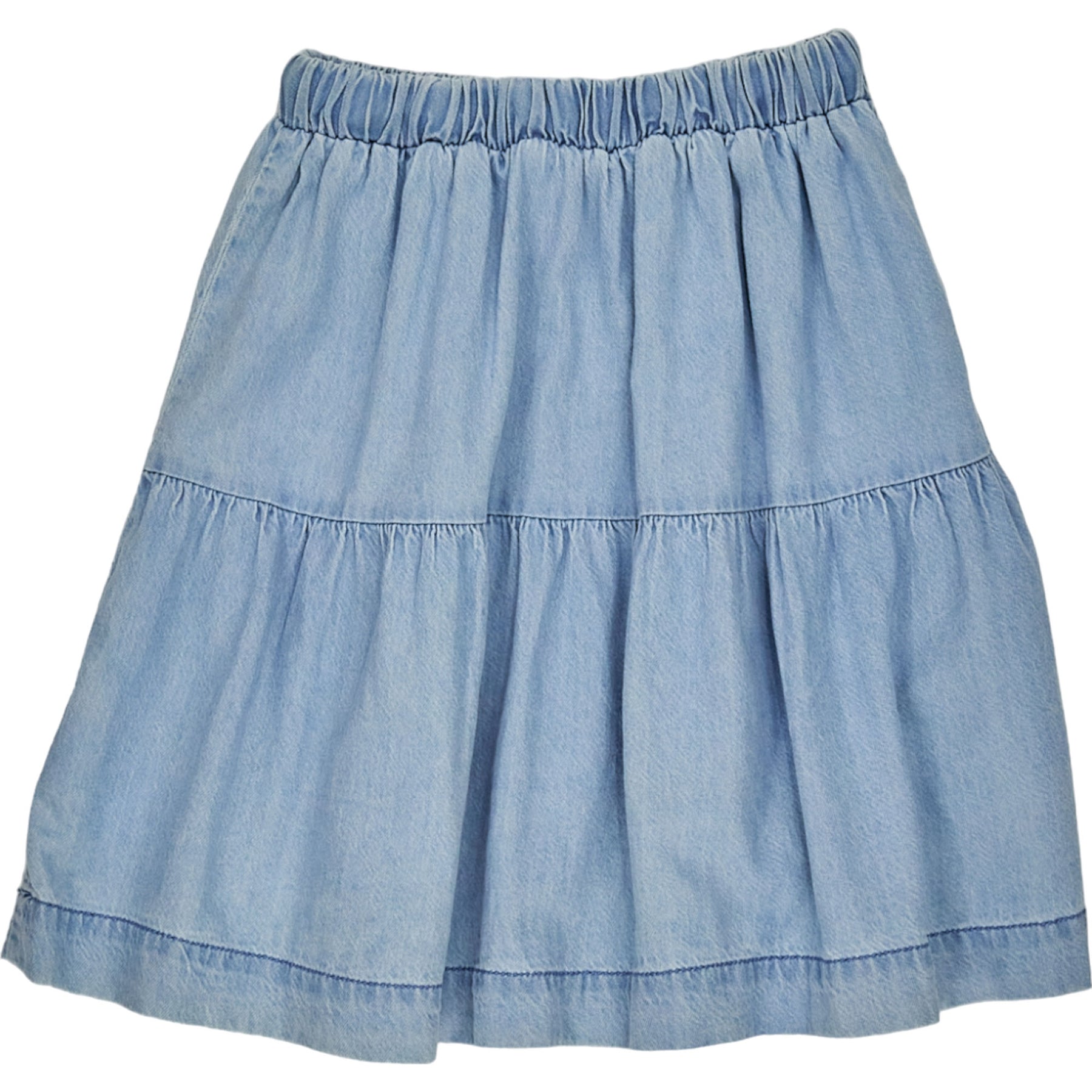 Tommy Hilfiger TJW Tiered Chambray Mini Skirt