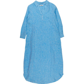 NRBY Blue Linen Maxi Dress S