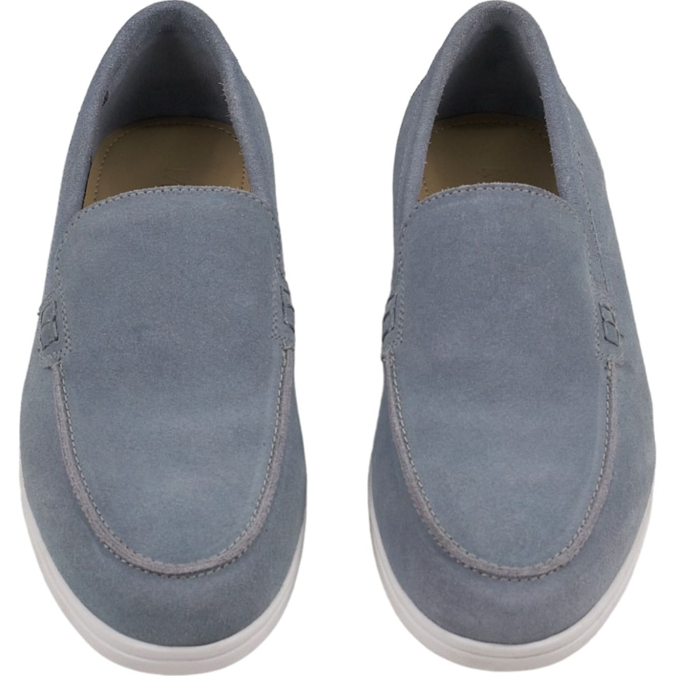 Moss Blue Suede Loafers