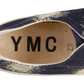 YMC Navy Patterned Trainers