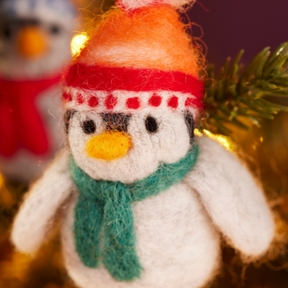 Felt Penguin In Beanie Hat - 2 designs