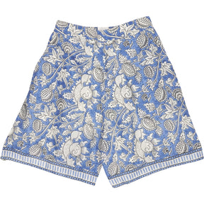 Bonté Chalk Blue Floral Patterned Luc Shorts