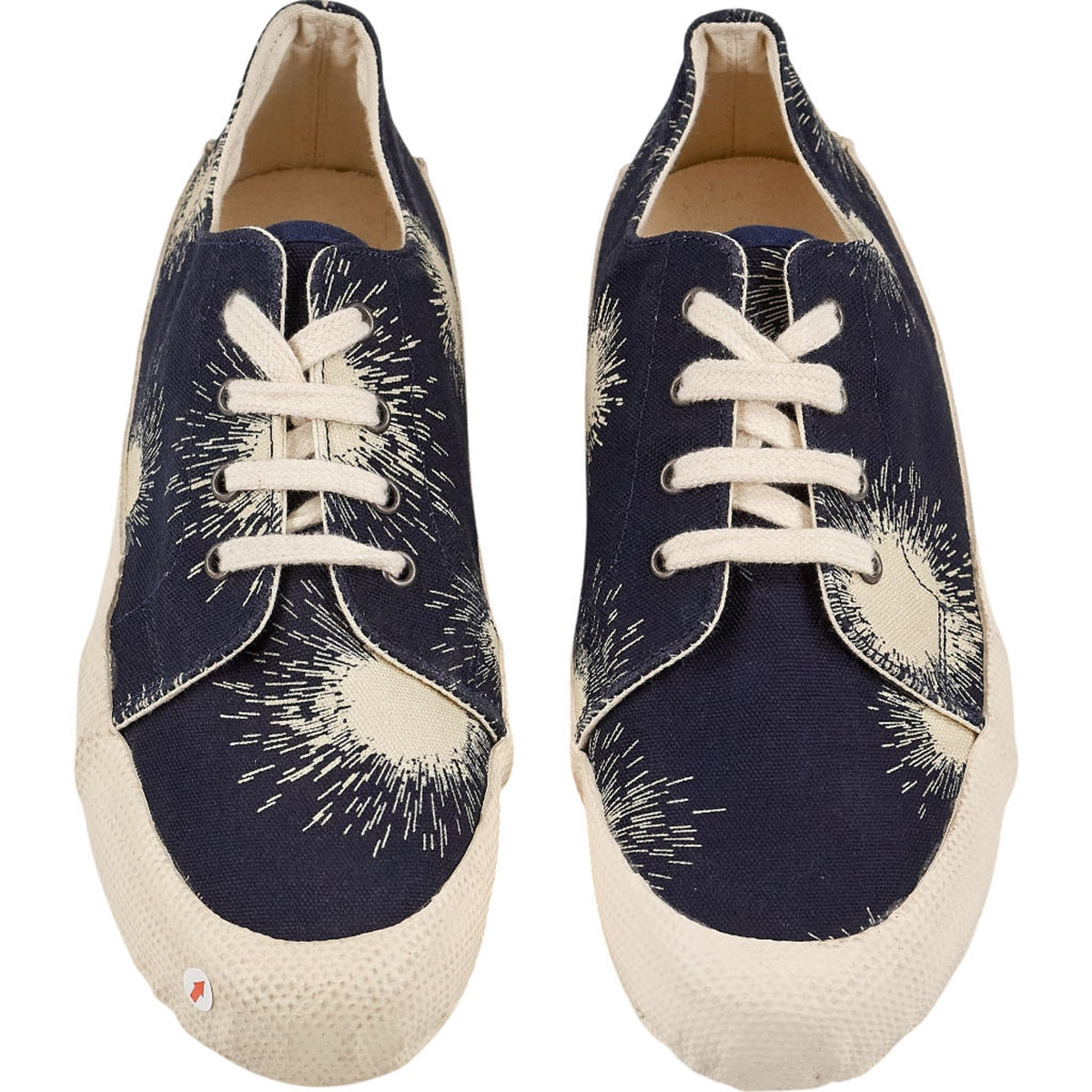 YMC Navy Patterned Trainers