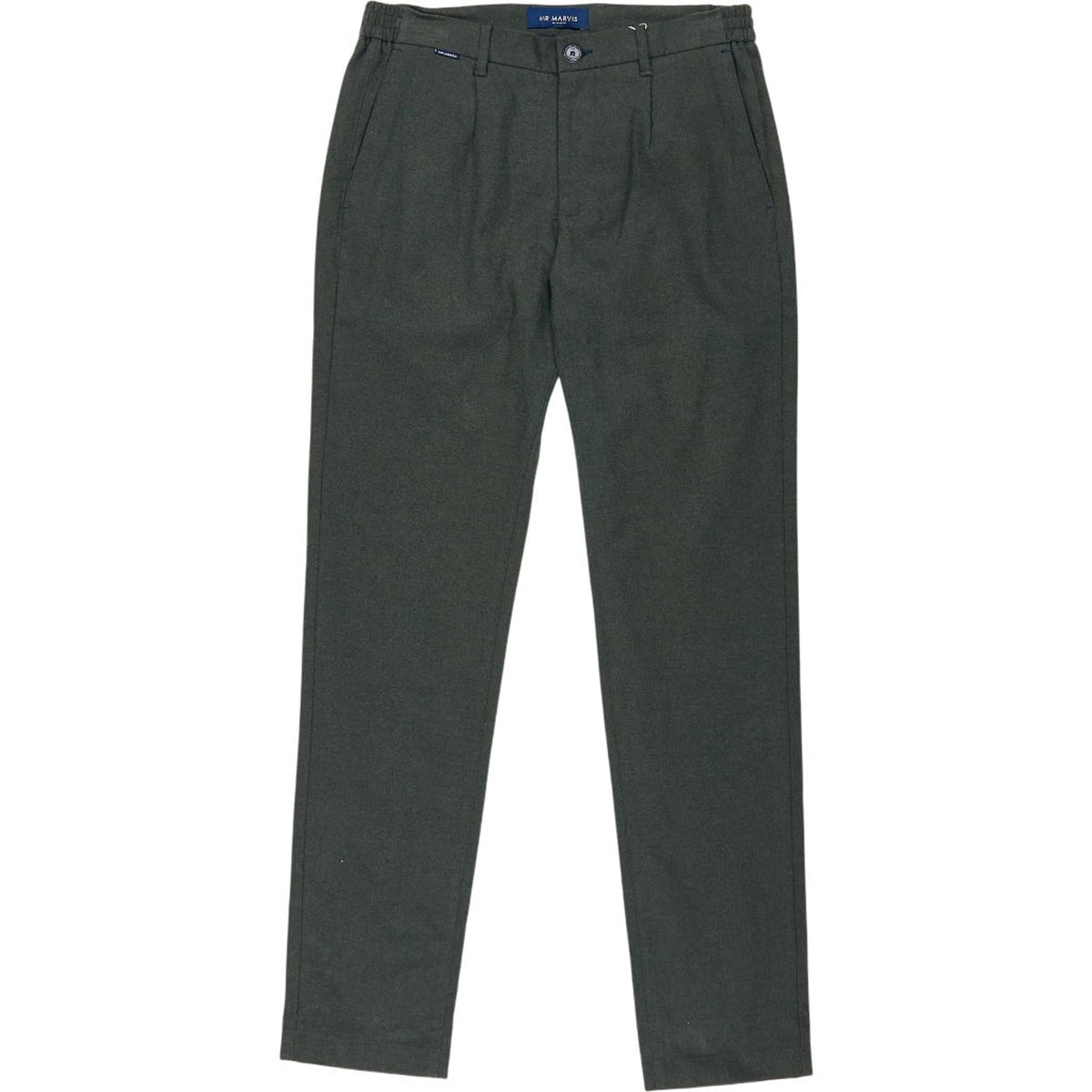 Mr Marvis Green Flannel Trousers