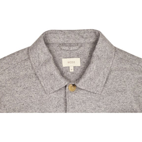 Moss Grey Wool Shirt Jacket