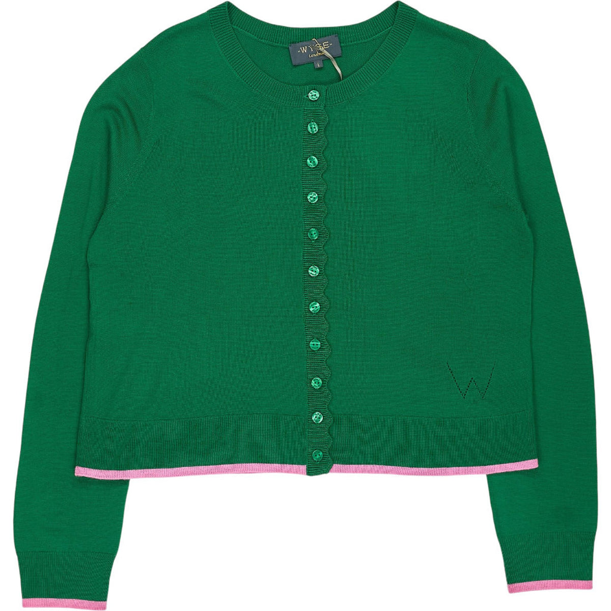 WYSE  London Jade Green Fleurine Cardigan