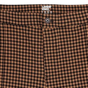 Lands' End Brown Check Starfish Straight Leg Trousers